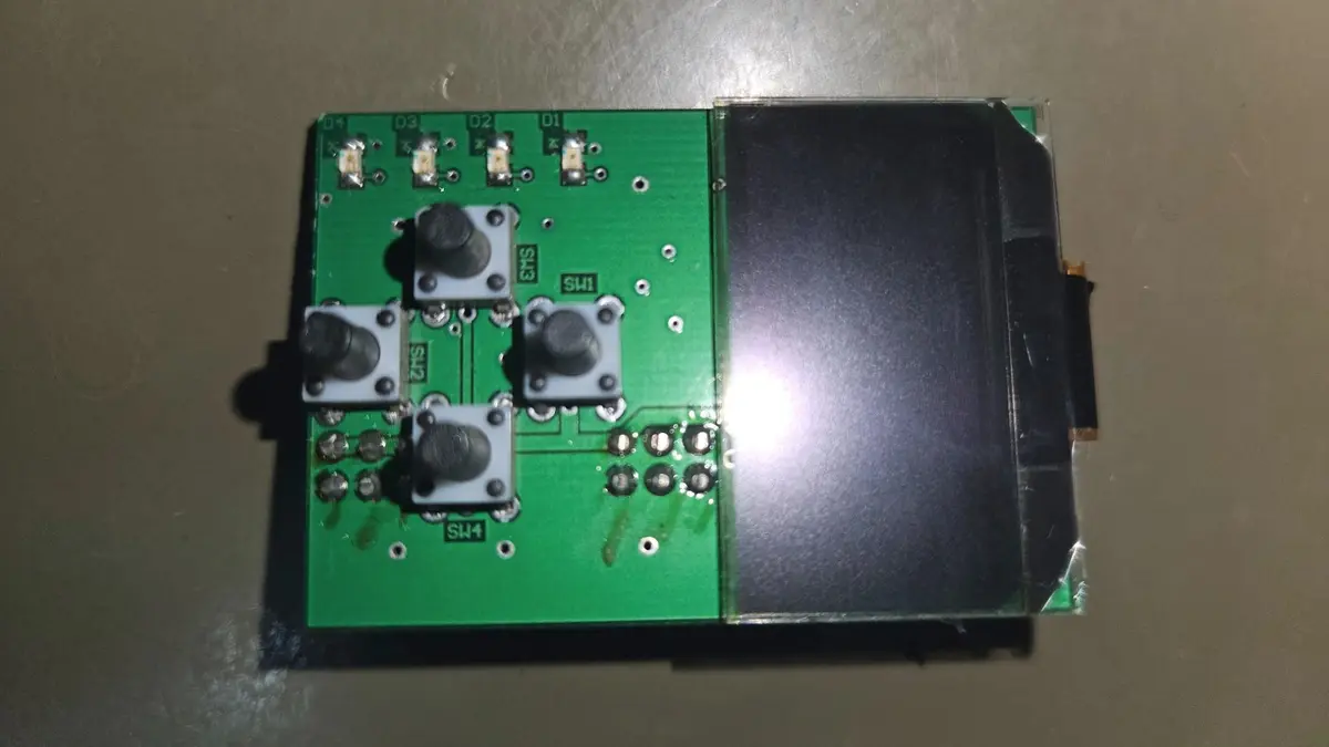 Shield with display, 4 keys and 4 LEDs