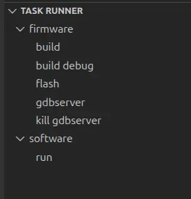 The task runners created in VSCode