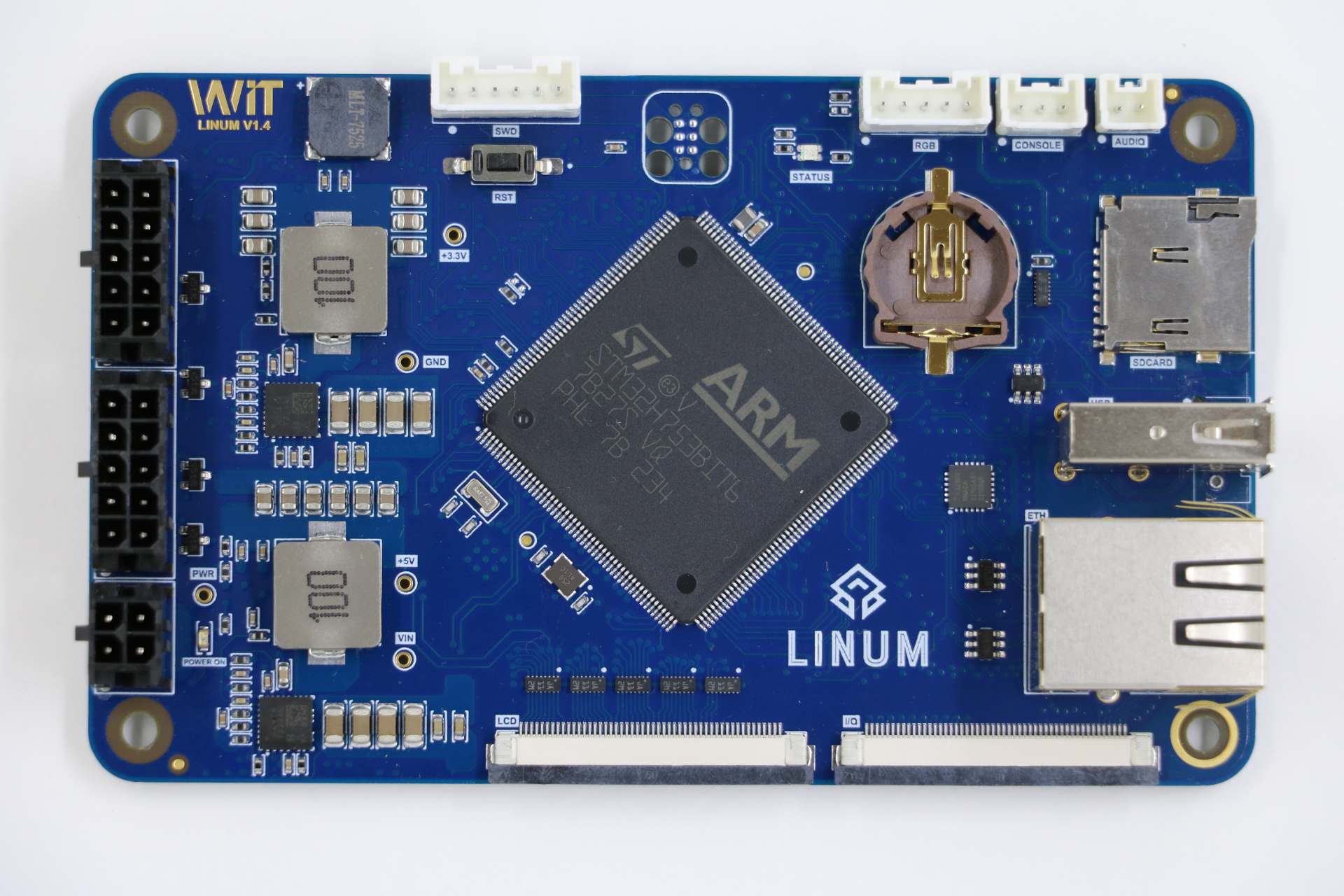 Linum-STM32H753BI top view